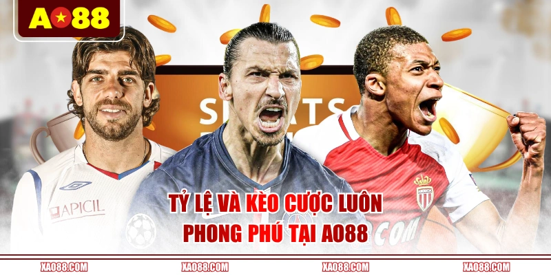 Tỷ lệ và kèo cược luôn phong phú tại AO88